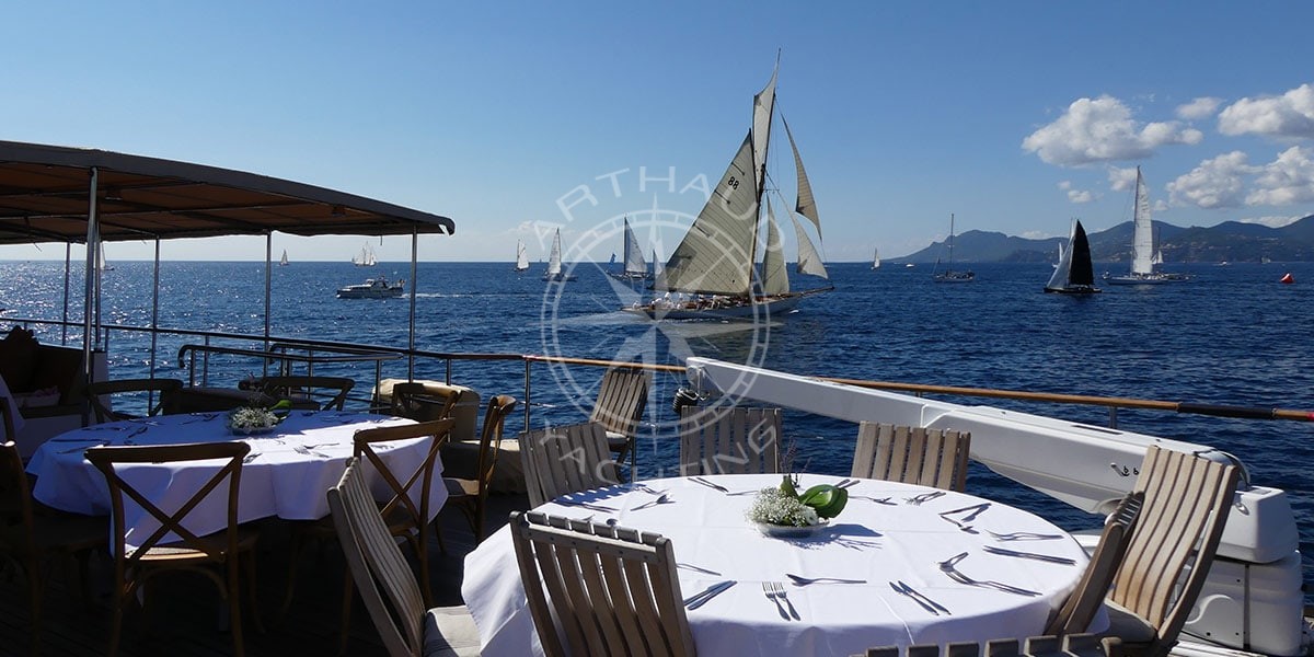 Spectate the Régates Royales de Cannes on board yacht Clara-One