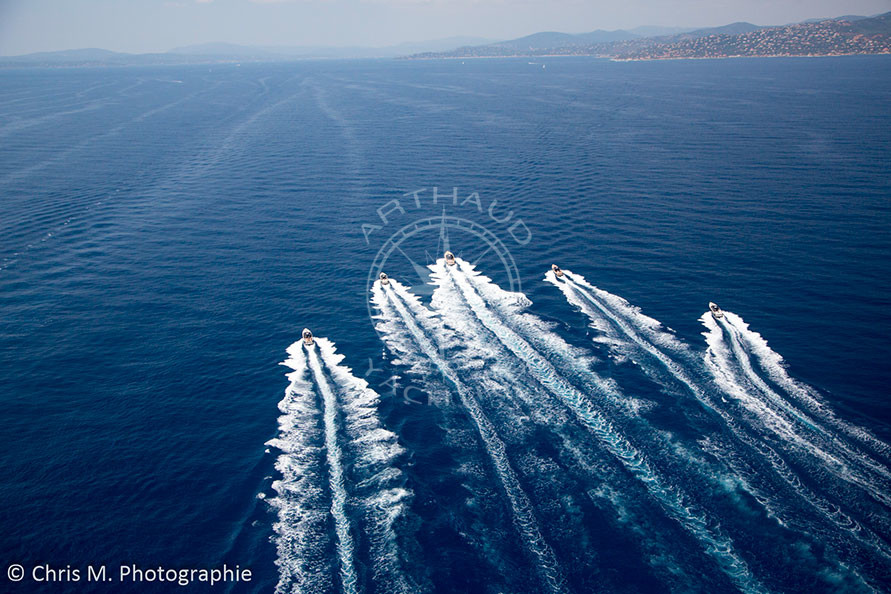 Lancôme rented speed boats in Monaco