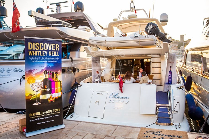 Location yacht à quai Salon TFWA Cannes