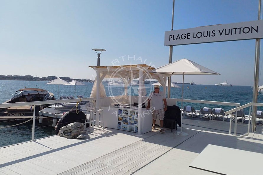 Vandutch 40 yacht charter for Louis Vuitton in Cannes for the Festival