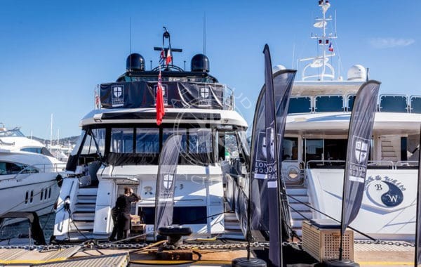 Quayside yacht rental for MAPIC Cannes