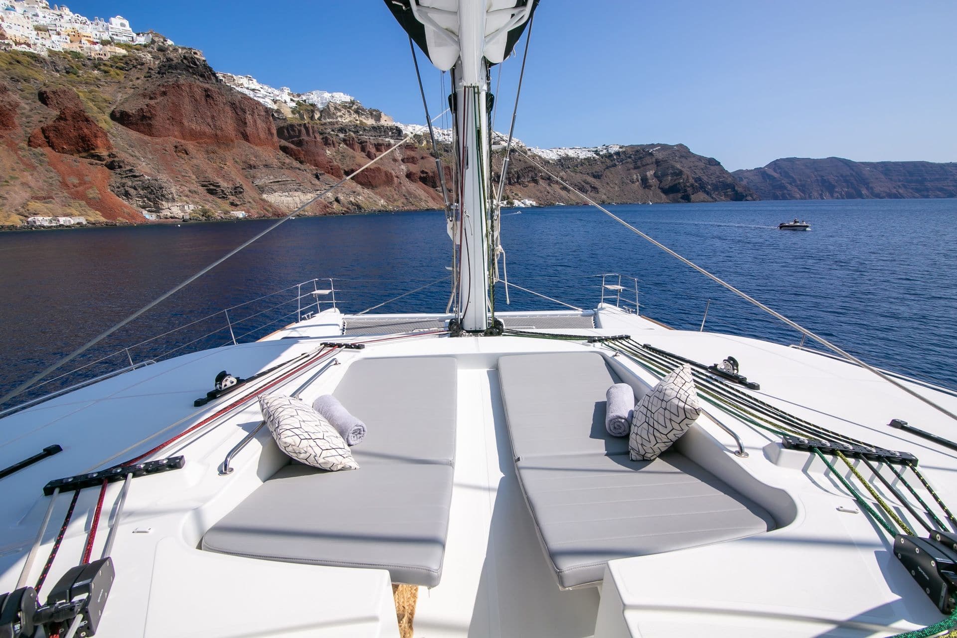 catamaran in mediterranean